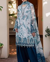 Daria Sky Blue Chiffon Suit- Pakistani Designer Chiffon Suit