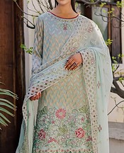 Daria Turquoise Chiffon Suit- Pakistani Chiffon Dress