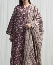 Mauve Khaddar Suit