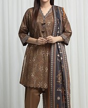 Olive Khaddar Suit