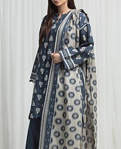 Teal Khaddar Suit