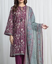 Magenta Khaddar Suit