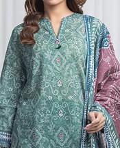 Edenrobe Summer Green Lawn Suit- Pakistani Lawn Dress