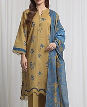 Edenrobe Camel Lawn Suit- Pakistani Lawn Dress