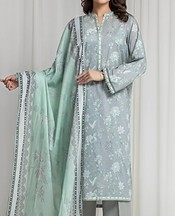 Edenrobe Grey Lawn Suit- Pakistani Designer Lawn Suits
