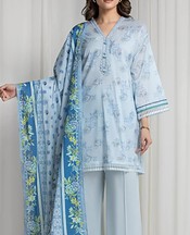 Edenrobe Pale Blue Lawn Suit- Pakistani Lawn Dress