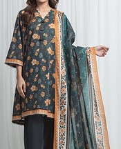 Edenrobe Black Lawn Suit- Pakistani Designer Lawn Suits
