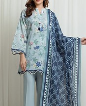 Edenrobe Pale Aqua Lawn Suit- Pakistani Lawn Dress