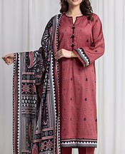 Edenrobe Light Carmine Pink Lawn Suit- Pakistani Lawn Dress
