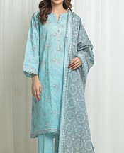 Edenrobe Light Blue Lawn Suit- Pakistani Lawn Dress