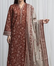 Brown Khaddar Suit