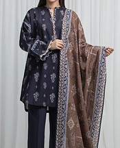 Black Khaddar Suit