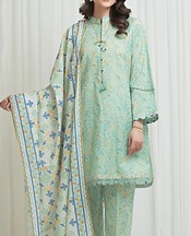 Edenrobe Mint Green Lawn Suit- Pakistani Designer Lawn Suits