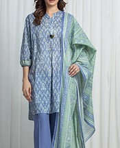 Sky Blue Khaddar Suit