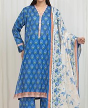 Edenrobe Blue Lawn Suit- Pakistani Lawn Dress