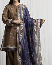 Olive Khaddar Suit