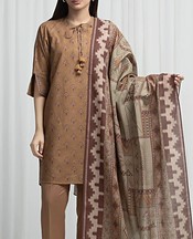 Brown Khaddar Suit