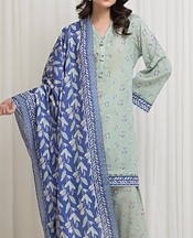 Edenrobe Sea Mist Lawn Suit- Pakistani Designer Lawn Suits