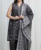 Black Khaddar Suit
