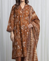 Bevar Brown Khaddar Suit