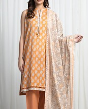 Orange Khaddar Suit