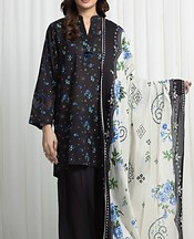 Black Khaddar Suit