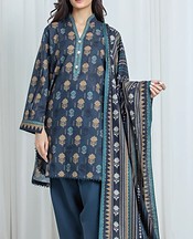 Denim Blue Khaddar Suit