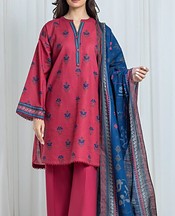 Solid Pink Khaddar Suit