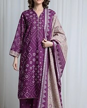 Purple Khaddar Suit
