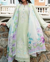Edenrobe Sea Mist Cambric Suit- Pakistani Winter Dress