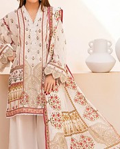Ellena Off White Lawn Suit- Pakistani Designer Lawn Suits