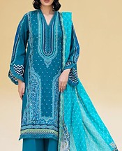 Ellena Venice Blue Lawn Suit- Pakistani Designer Lawn Suits