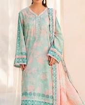 Ellena Summer Green/Light Pink Lawn Suit- Pakistani Lawn Dress