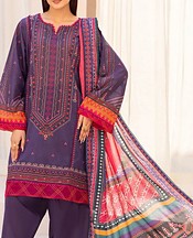 Purple Taupe Lawn Suit