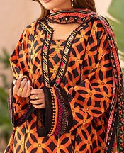 Orange/Black Lawn Suit