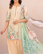 Light Peach Lawn Suit