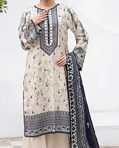 Pastel Grey Lawn Suit
