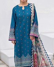 Denim Blue Lawn Suit