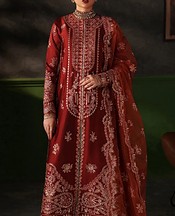 Wine Raw Silk Suit