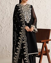 Farasha Black Chiffon Suit- Pakistani Chiffon Dress