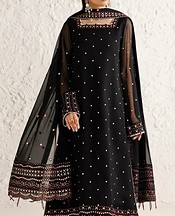 Farasha Black Chiffon Suit- Pakistani Chiffon Dress