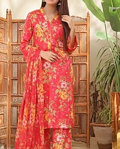 Feathers Radical Red Suit- Pakistani Designer Lawn Suits