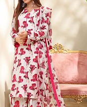 Feathers White/Pink Lawn Suit- Pakistani Lawn Dress