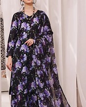 Feathers Black Lawn Suit- Pakistani Lawn Dress