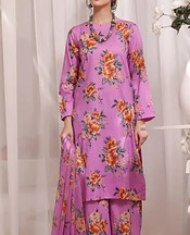 Feathers Persian Pink Lawn Suit- Pakistani Lawn Dress