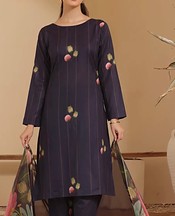 Feathers Navy Lawn Suit- Pakistani Lawn Dress