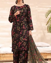 Feathers Black Lawn Suit- Pakistani Designer Lawn Suits