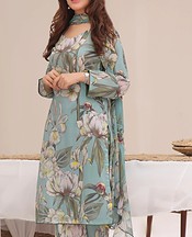 Feathers Sky Blue Lawn Suit- Pakistani Designer Lawn Suits