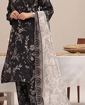 Feathers Black Lawn Suit- Pakistani Lawn Dress