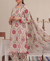 Feathers Pale Pink Lawn Suit- Pakistani Designer Lawn Suits
